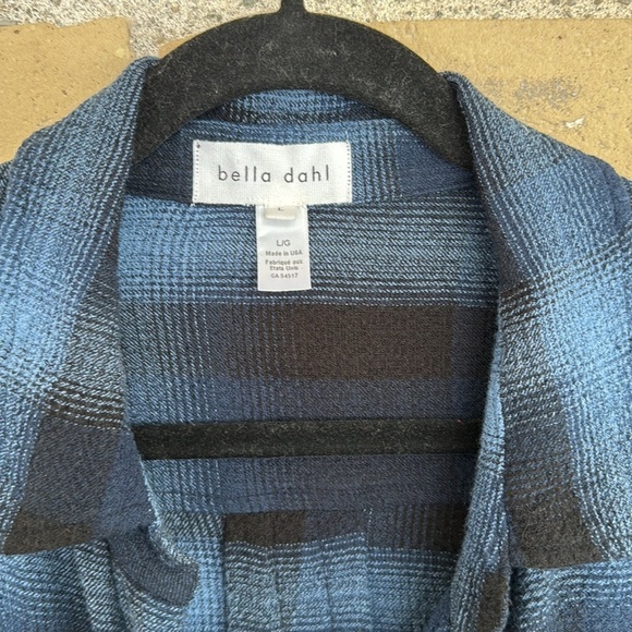 Bella Dahl Blue and Black Plaid Button-Up Shirt - Picture 2 of 4